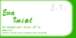 eva knipl business card